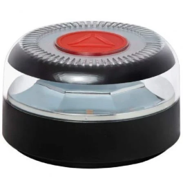 Thulos TH-V16-2 Luz Baliza Emergencia Coche Geolocalizable Homologada Base Imantada Funciona a Pilas Incluye Funda