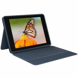 Funda con Teclado Logitech Combo 3 para Tablets Apple Ipad 7ª y 8ª Generación 10.2"/ Azul