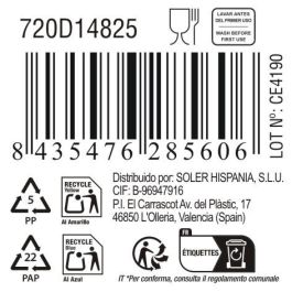 La Mediterranea Bol Aperitivo Ass. Col 10.7 cm x 9.6 cm x 5 cm "Pica-Pica" (24 Unidades)