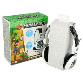 Minecraft Auriculares Gaming para Niños y Adultos, Diadema Ajustable, Conector Jack 3.5mm Universal, Compatible con Consolas y Tablets