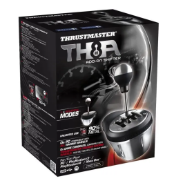 Thrustmaster TH8A SHIFTER ADD-ON Palanca de Cambios para PC, PS4, Xbox One con Tecnología HallEffect, Mecanismo Metálico