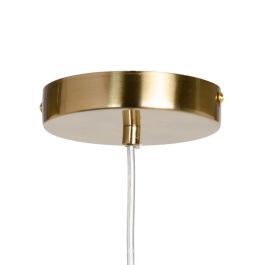 Lámpara de Techo Hierro/Cristal Cristal Dorado Metal 220 V 240 V 11 x 11 x 45 cm