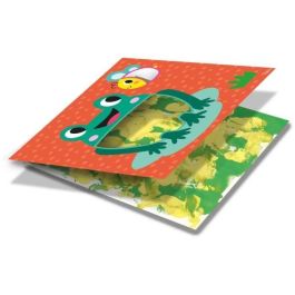 Ses Creative SES8710341249250 Tarjetas Eco para Pintar con los Dedos - Exprésate con hojas de papel