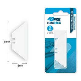 Hoja Cúter Ferrestock Cerámica (3 uds) Hoja Cúter Ferrestock Cerámica (3 uds) Precio: 7.49999987. SKU: S6500651