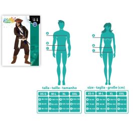 Disfraz para Adultos Th3 Party Marrón Piratas (6 Piezas) M/L