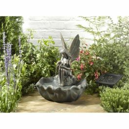 Fuente Solar - SMARDTV - Hada - Sofisticado Efecto Bronce - Resina y Plástico - 43x34x34cm Fuente Solar - SMARDTV - Hada - Sofisticado Efecto Bronce - Resina y Plástico - 43x34x34cm