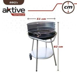 Barbacoa de carbón redonda aktive 51x51x82 cm Barbacoa de carbón redonda aktive 51x51x82 cm