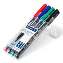Staedtler Marcadores Lumocolor Permanentes Punta Media 1mm, 317 WP4, Surtidos (Negro, Azul, Verde, Rojo) Precio: 12.50000059. SKU: B1FAV7J32N