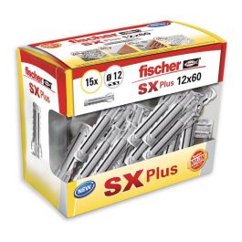 Fischer 553437 Taco SX Plus Ø12 x 60 mm Caja 15 Unidades - Nailon, 4 Vías de Expansión, Fijación Segura Precio: 4.49999968. SKU: S7913081