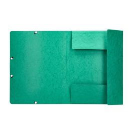 Carpeta Q-Connect Gomas Kf02168 Carton Simil-Prespan Solapas 320x243 mm Verde