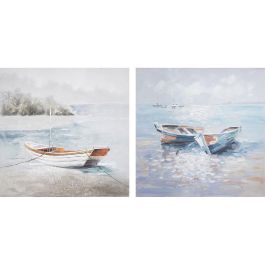 Cuadro DKD Home Decor 100 x 3,5 x 100 cm Barco 100 x 2 x 100 cm Mediterráneo (2 Unidades) Precio: 181.5. SKU: S3042043