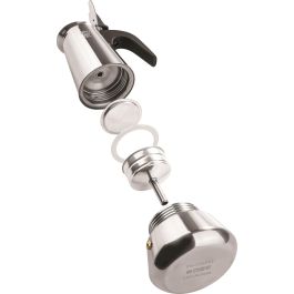 Pezzetti PEZ8000743020022 Cafetera Italiana Steelexpress Acero Inoxidable 2 Tazas Azul Índigo Apta para Inducción