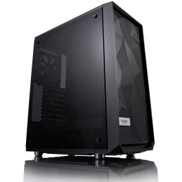 Fractal Design Meshify C Midi Tower PC Negro - FD-CA-MESH-C-BKO-TG, ATX, Ventana Lateral, Gestión de Cables