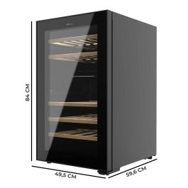 Cecotec Vinoteca 52 botellas GrandSommelier Duo 52000 doble zona LED negro independiente