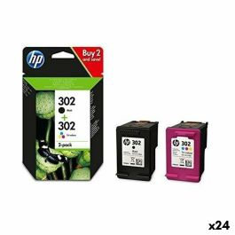 Cartucho de Tinta Original HP Officejet 3830 - Nº 302 (F6U66AE + F6U65AE) Amarillo (24 Unidades) Precio: 1117.9500002. SKU: B1F7DZME7X