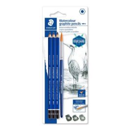 Lapiz De Grafito Staedtler Design Journey 100A Lumograph Aquarell Blister De 3