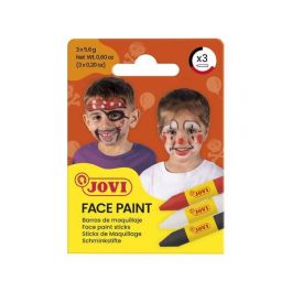 Jovi Maquillaje Estuche 3 Barras Rojo Blanco Negro para Fiesta Carnaval Halloween Seguro Dermatológicamente Testado Precio: 1.68999974. SKU: B1H4ELYF5G
