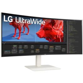 LG 38BR85QC-W Monitor Ultrawide Curvo 38 pulgadas, UltraWide Quad HD+, 3840 x 1600, 1ms, HDMI, DP, USB, IPS, 21:9
