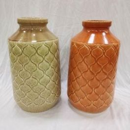 DKD Home Decor Jarrón de Porcelana Scandi Colección Yufuin Verde Naranja 20x35x20 cm (Pack 2 Unidades) Precio: 27.25404. SKU: B1JR3JB9QM