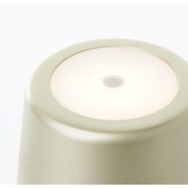 Brilliant G9093916 Lámpara de mesa exterior KAAMI recargable Oro mate LED 2W 310lm 3000K Regulable 3 Pasos USB IP54