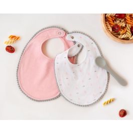 Set Rosa De Dos Baberos Y Cuchara Rosa Precio: 8.49999953. SKU: B1AEPVYA2Q