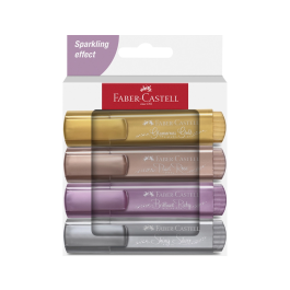 Faber Castell Marcador Textliner 46 Surtido Metálico -4U-