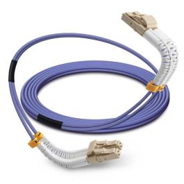 Lanview Cable de Fibra Óptica Multimodo LC-LC Dúplex Flexible 3m OM4 LSZH