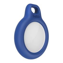 Belkin Llavero F8W973BTBLU Azul para Apple AirTag - Funda Protectora Respetuosa y Ligera con Llavero Metálico Integrado
