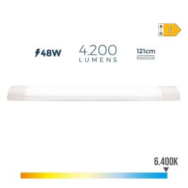 Edm Regleta LED 48W 6500K Luz Fría 4200 Lm 121.3x3.1x12 cm Precio: 40.49999954. SKU: S7915457