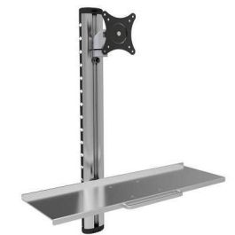 Techly Estación de Trabajo Ergonómica de Pared con Soporte para Monitor 15-27" VESA 75x75 100x100 y Bandeja de Teclado Precio: 175.79000032. SKU: B15235APHB