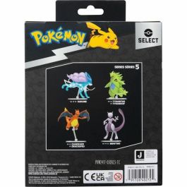 Figura - BANDAI - Pokémon Mewtwo - 12 cm, ultra articulada y muy detallada