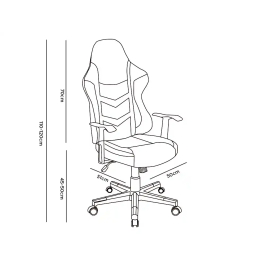 Q-connect Silla Gaming Orvieto Simil Piel Negro Rojo Alt Max 1200mm Ancho 650mm Profundo 650mm Ruedas Premium