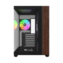 THERMALTAKE View 380 WS ARGB Midi Tower Caja PC Negra ATX/Micro-ATX/Mini-ITX con Panel Lateral de Cristal Templado y 3 Ventiladores ARGB Incluidos