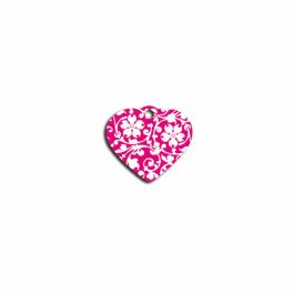 Placa identificativa para collar Imarc Heart Rosa