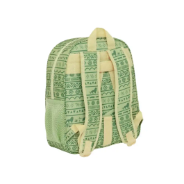 Mochila Escolar Mufasa Verde Beige 32 x 38 x 12 cm