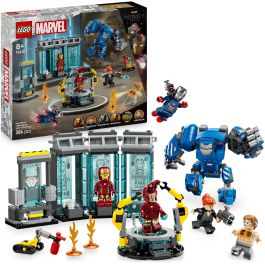 LEGO 76315 Laboratorio Iron Man: Sala de Armaduras Marvel Vengadores con Minifiguras MK1, MK43, MK6, Pepper Potts y Aldrich Killian