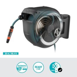 Gardena Enrollador de Manguera Automático de Pared RollUp L 30m, 13mm, Antitorsión, Giro 180°, Borde Blanco, Kit Completo Gardena Enrollador de Manguera Automático de Pared RollUp L 30m, 13mm, Antitorsión, Giro 180°, Borde Blanco, Kit Completo