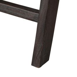 Sillón Negro Ratán/Madera Salón 84 X 58 X 74 cm