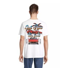 Camiseta de Manga Corta Hombre RADIKAL RKOUT203L Blanco L