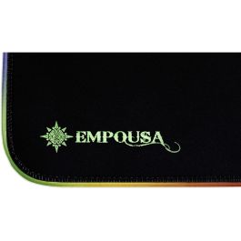 INCA IMP-022 Alfombrilla Gaming RGB-LED 770x295mm con Base Antideslizante USB Negra
