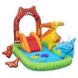 Bestway Piscina Hinchable Parque de Juegos Dinosaurios 241x140x137 cm +3-6 Años Jardin 53160 Precio: 76.68999965. SKU: B173K56PM7