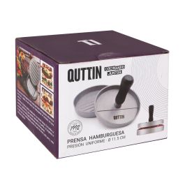 Quttin Prensa Hamburguesas de Metal 12 x 9 cm - Ideal para Hamburguesas Caseras (12 Unidades)