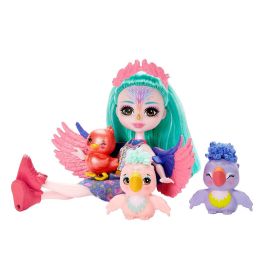 Mattel Muñeca City Filia Finch Y Familia De Loros HKN15 Enchantimals