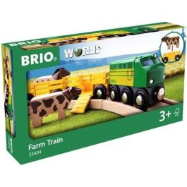 Brio World 33404 Tren de animales de granja con caballo y vaca, locomotora manual, carros individuales y rampas para 3+ años Precio: 31.50000018. SKU: S7158182