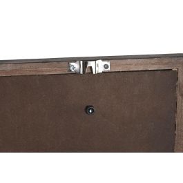 DKD Home Decor Decoracion Pared Cottage Marron Negro 4 x 99 x 24 cm (2 Unidades) Madera Metal