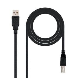 Cable USB 2.0 Impresora Nanocable 10.01.0103-BK/ USB Tipo-B Macho - USB Macho/ 1.8m/ Negro Precio: 4.49999968. SKU: S0210465