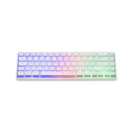 The G-Lab THE1731112746880 Teclado Gaming KEYZ HYDROGEN WL Inalámbrico Semimecánico Membrana Retroiluminación Arcoíris Azerty Blanco