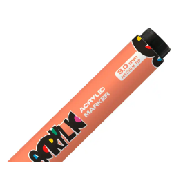 Liderpapel Rotulador Acrilico Base Agua Todo Tipo de Superficie Punta Redonda 3 mm Naranja