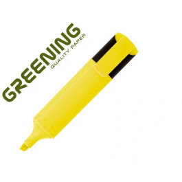 Greening Rotulador Fluorescente Punta Biselada Amarillo Trazo 1/4 mm Precio: 6.50000021. SKU: B15RDA86P5