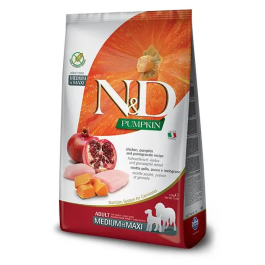 Farmina N&D Dog Pumpkin Medium Maxi Pollo - Alimento para perros adultos con calabaza y pollo, 12 kg Precio: 73.51168. SKU: B19GNFX9H6
